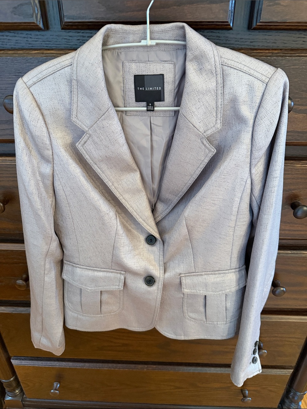 The Limited Women's Light Gray Tailored Blazer
